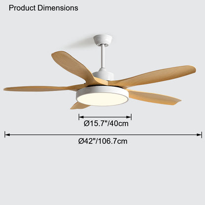 WOMO Scandi Reversible Ceiling Fan with Light-WM5002