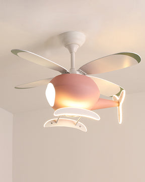 WOMO 36" Remote Airplane Ceiling Fan Lamp-WM5007