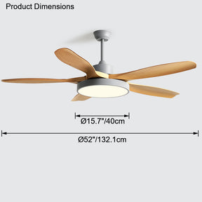 WOMO Minimal Ceiling Fan with Light-WM5002