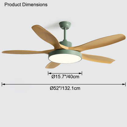 WOMO Scandi Reversible Ceiling Fan with Light-WM5002