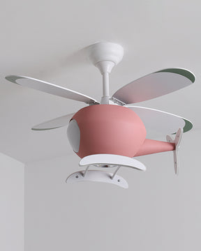 WOMO 36" Remote Airplane Ceiling Fan Lamp-WM5007