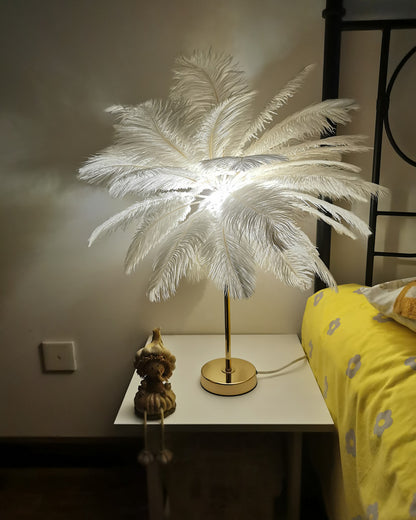 WOMO Tree Feather Table Lamp-WM8037