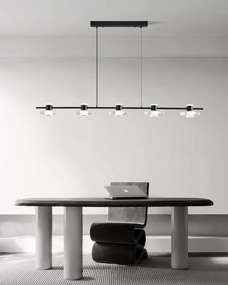 WOMO Black Linear Chandelier-WM2222