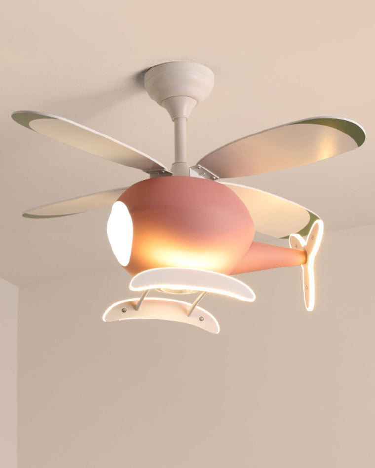 WOMO Airplane Children Ceiling Fan Lamp-WM5007