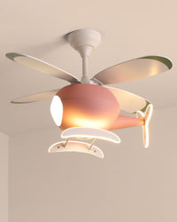 WOMO Airplane Children Ceiling Fan Lamp-WM5007