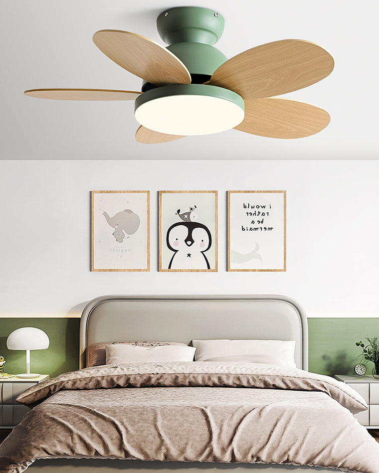 WOMO 36" Children Wood Ceiling Fan Lamp-WM5004