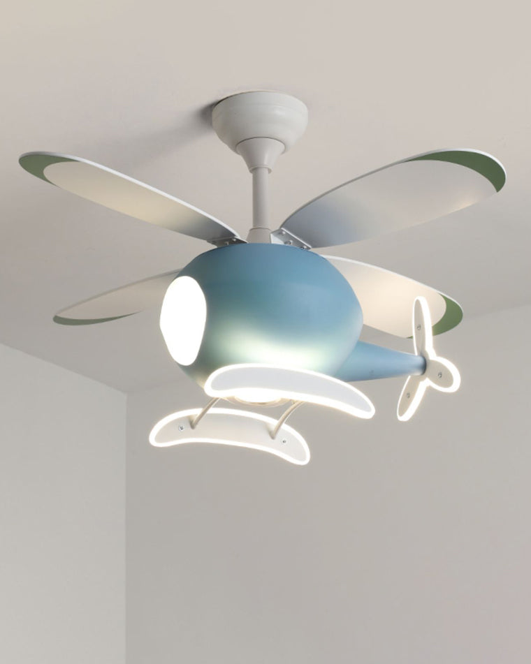 WOMO Airplane Children Ceiling Fan Lamp-WM5007