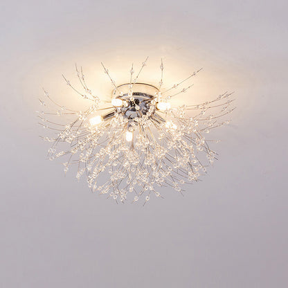 WOMO Dandelion Crystal Flower Ceiling Light-WM1014