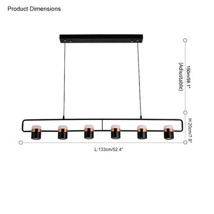 WOMO Linear Spotlight Kitchen Pendant Light-WM2019