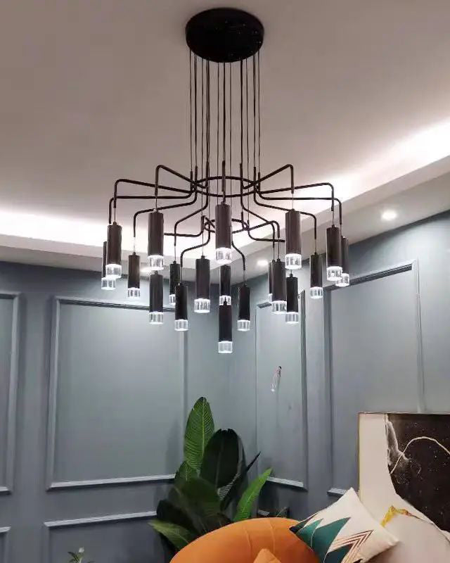 WOMO Black Drop Chandelier -WM2610