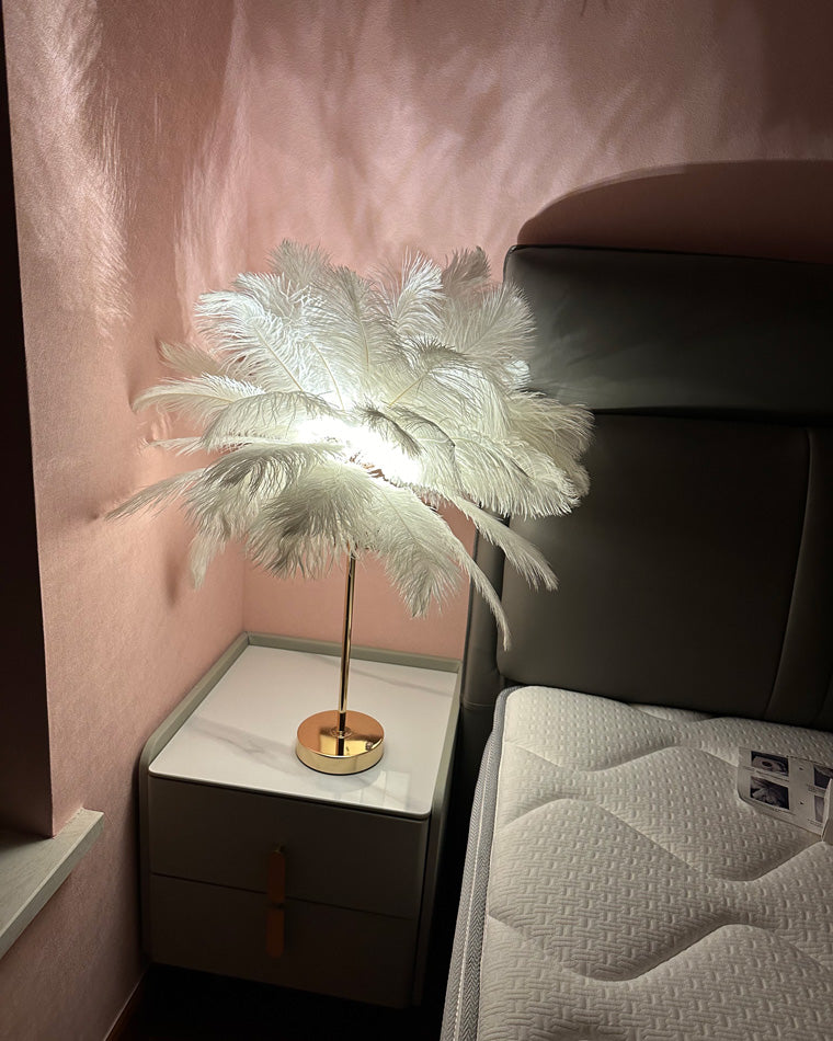 WOMO Tree Feather Table Lamp-WM8037