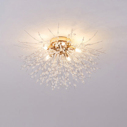 WOMO Dandelion Crystal Flower Ceiling Light-WM1014