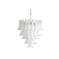WOMO Mid Century Modern Glass Flower Petal Chandelier-WM3224