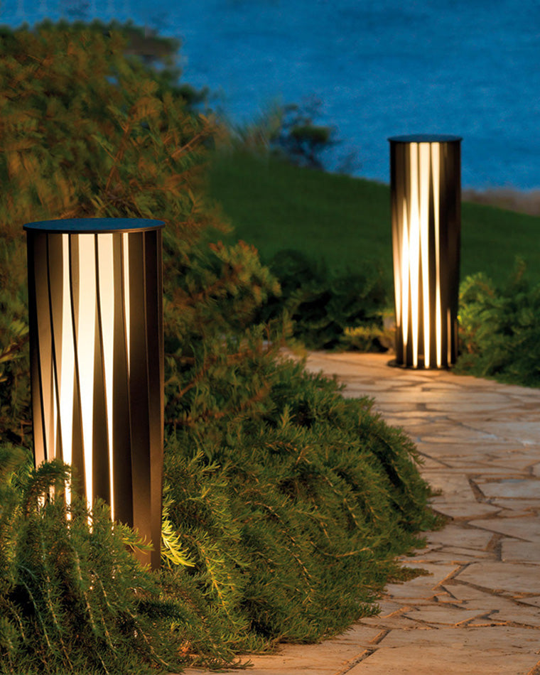 WOMO Decorative Solar Bollard Light-WM9179