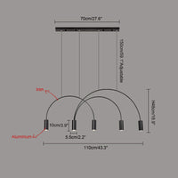 WOMO Arc Rainbow Pendant Chandelier-WM2063