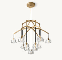 WOMO Crystal Cluster Chandelier - Hemisphere