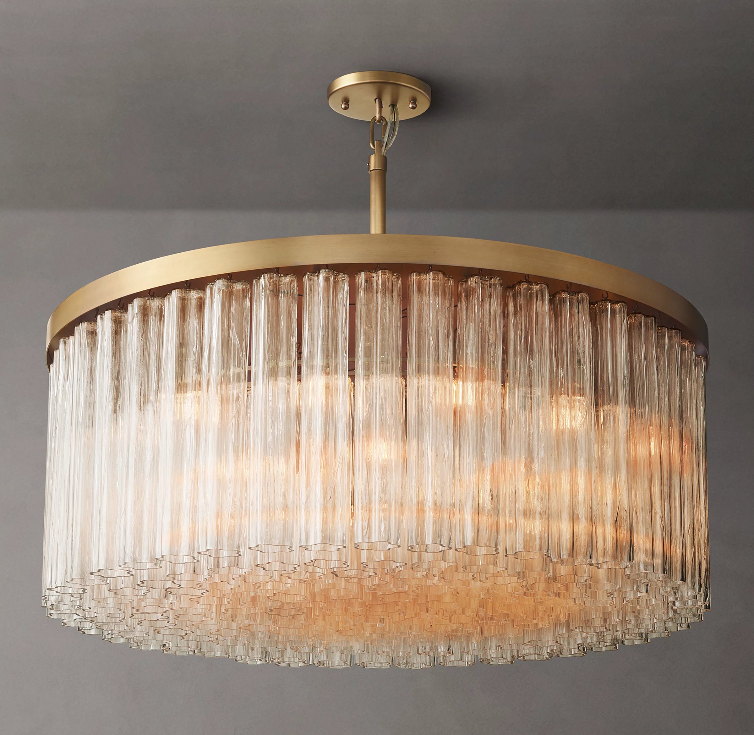 WOMO Tronchi Glass Round Chandelier - Cielo