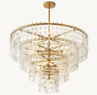 WOMO Chain Crystal Tiered Chandelier - Marignan