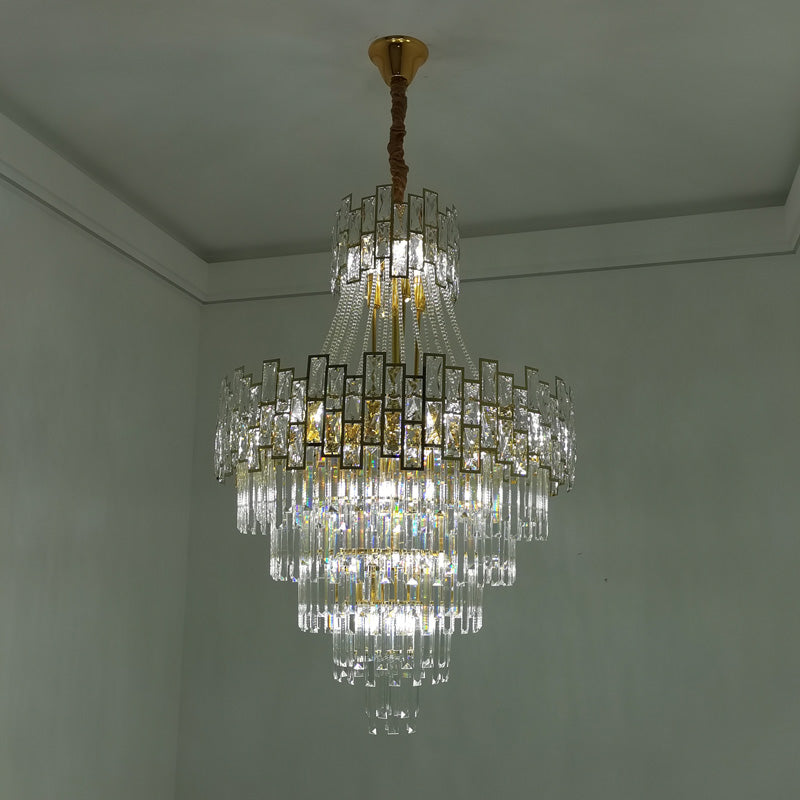 WOMO Massive Tiered Crystal Chandelier-WM2380