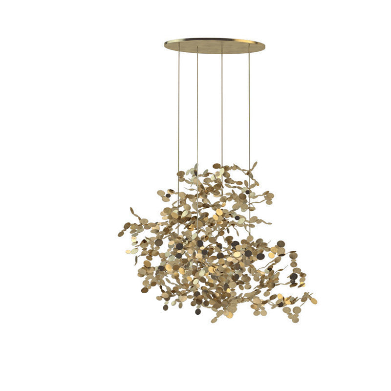 WOMO Argent/Gold Cloud Multi Pendant Chandelier-WM2042