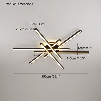 WOMO Integrated Led Flush Mount Ceiling Light-WM1008