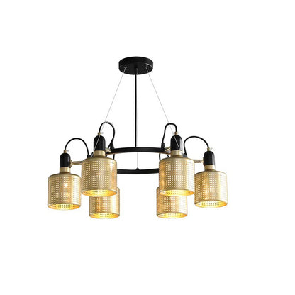 WOMO Industrial Gold Chandelier-WM2262