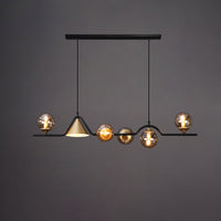 WOMO Linear Glass Globe Chandelier-WM2257