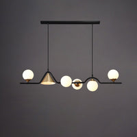 WOMO Linear Glass Globe Chandelier-WM2257