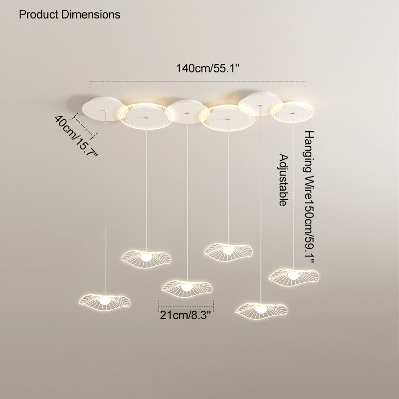 WOMO Lotus Linear Pendant Light-WM2212