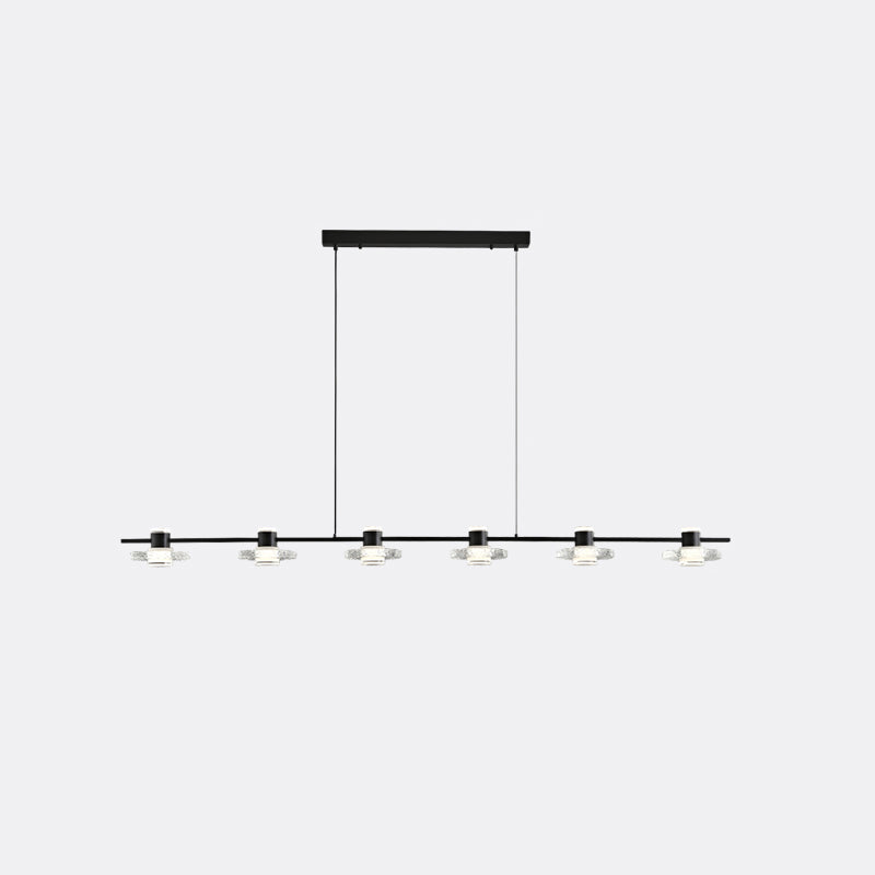 WOMO Black Linear Chandelier-WM2222