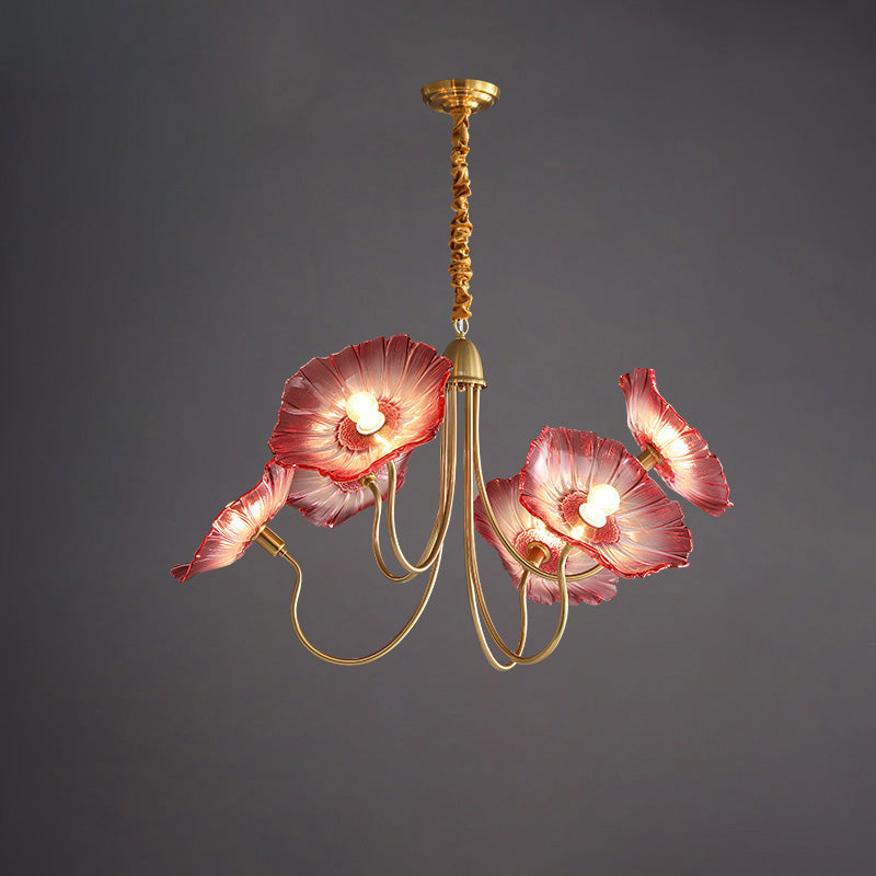 WOMO Lotus Flower Arm Chandelier-WM2025