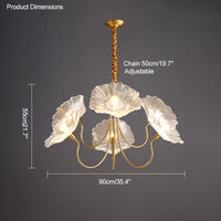 WOMO Lotus Flower Arm Chandelier-WM2025