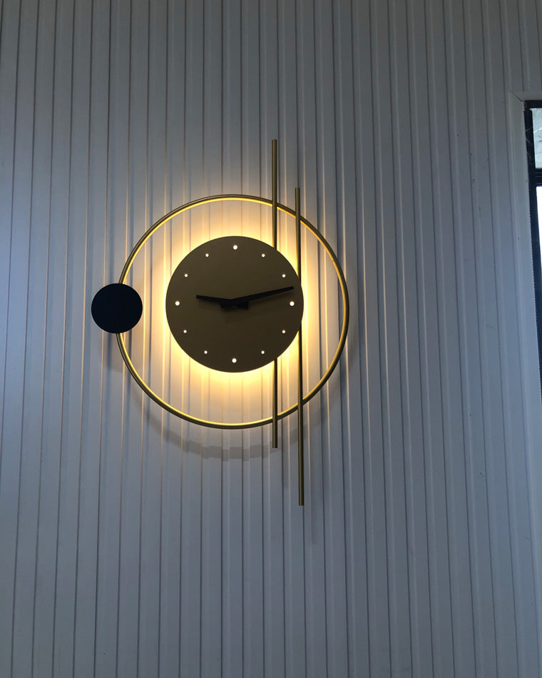 WOMO Wall Clock with Led Light-WM6000