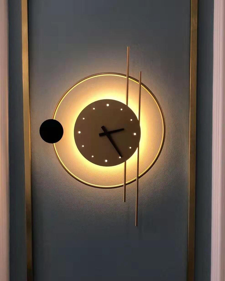 WOMO Wall Clock with Led Light-WM6000