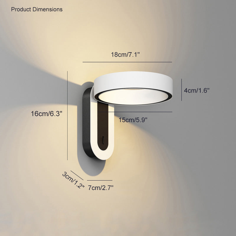 WOMO Adjustable Circle Wall Sconce-WM6009