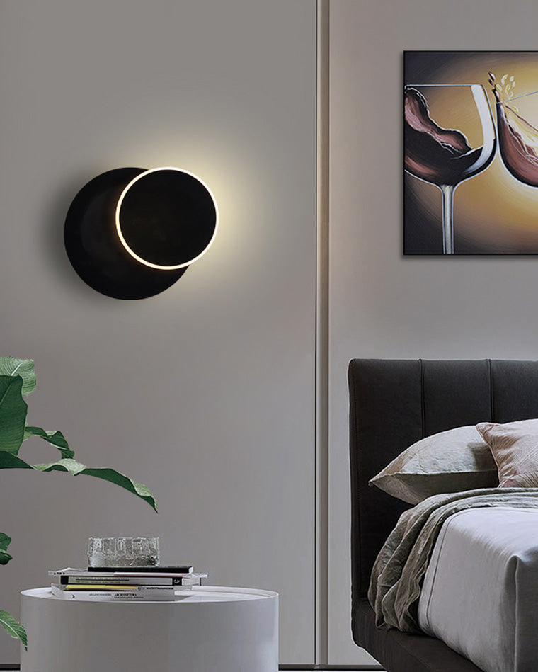 WOMO Eclipses Round Wall Sconce-WM6010