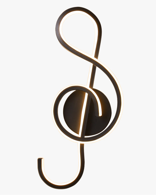 WOMO Musical Note Sculptural Wall Sconce-WM6015