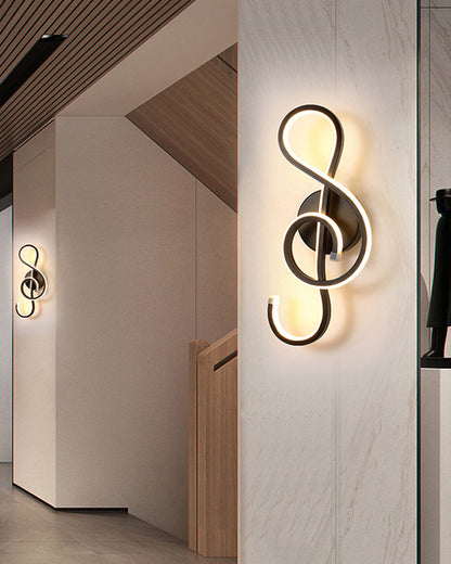 WOMO Musical Note Sculptural Wall Sconce-WM6015