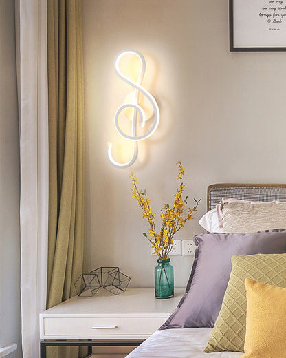 WOMO Musical Note Sculptural Wall Sconce-WM6015