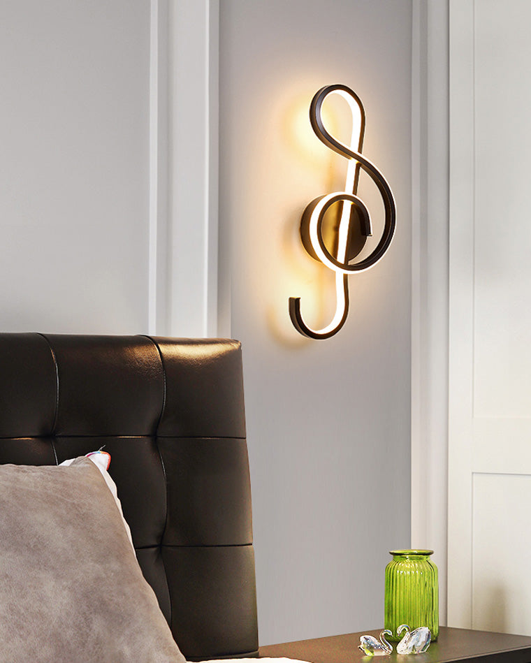 WOMO Musical Note Sculptural Wall Sconce-WM6015