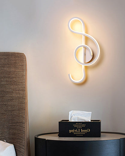 WOMO Musical Note Sculptural Wall Sconce-WM6015