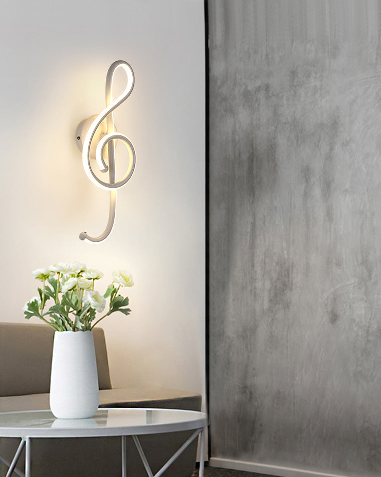 WOMO Musical Note Sculptural Wall Sconce-WM6015