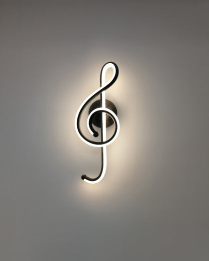 WOMO Musical Note Sculptural Wall Sconce-WM6015