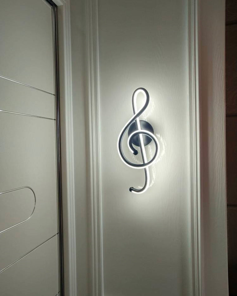 WOMO Musical Note Sculptural Wall Sconce-WM6015