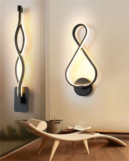 WOMO Musical Note Sculptural Wall Sconce-WM6015