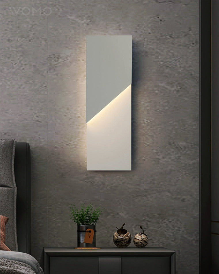 WOMO Rectangular Sculptural Art Wall Sconce-WM6020