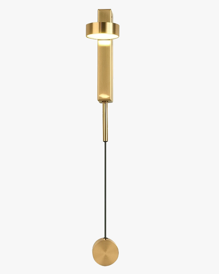 WOMO Adjustable Black/Gold Pendulum Wall Sconce-WM6029