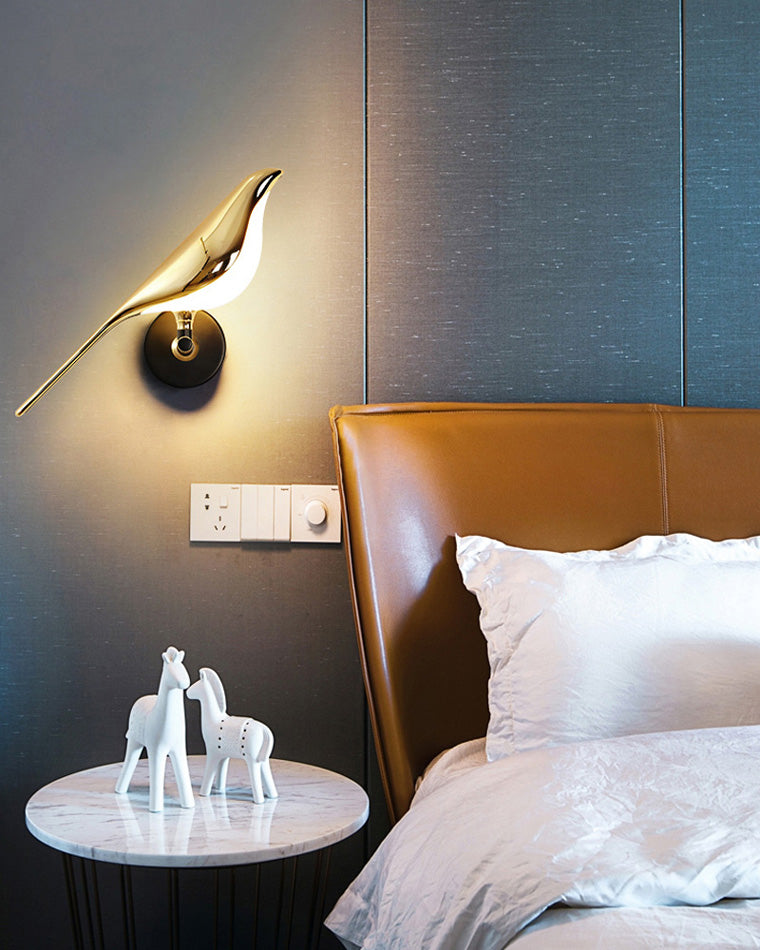 WOMO Gold Birds Wall Sconce-WM6033