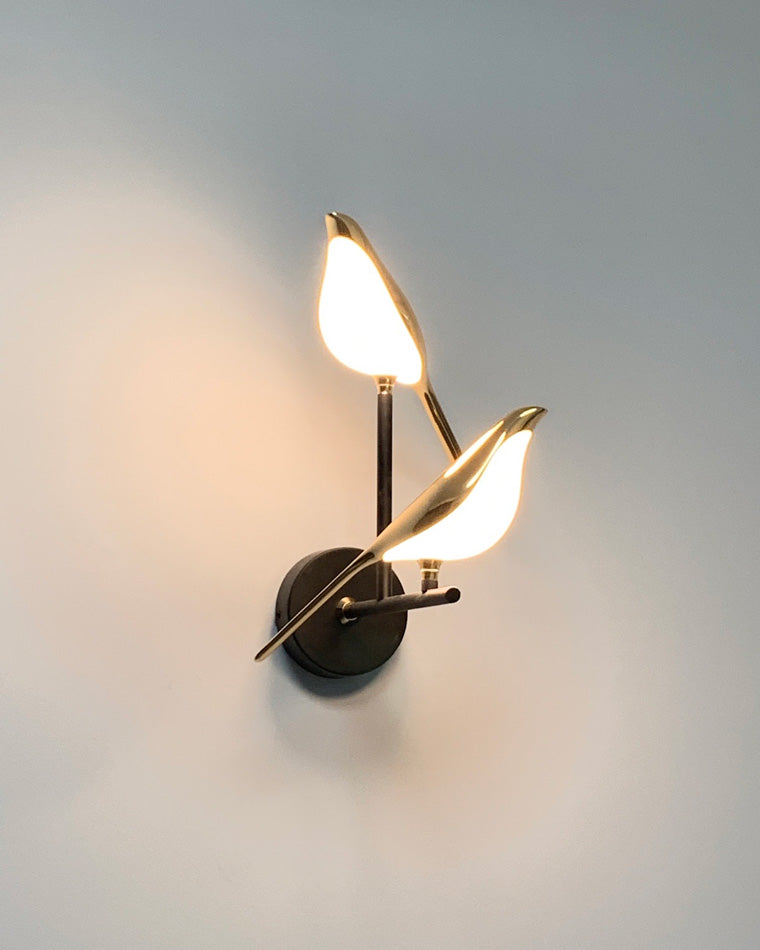 WOMO Gold Birds Wall Sconce-WM6033