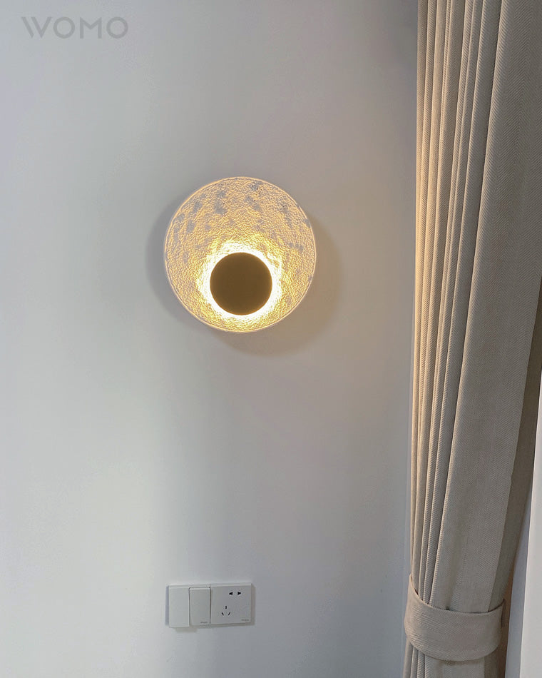 WOMO Eclipse Round Disc Wall Sconce-WM6034